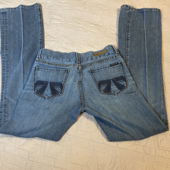 Seven7 jeans embroidered pockets 28 Regular boot cut - Picture 4 of 11